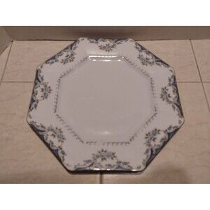 10 3/8" Dinner Plate Versailles Harmony House Blue Flowers Japan #3686